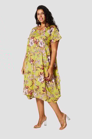 Abito lungo - Verde e giallo