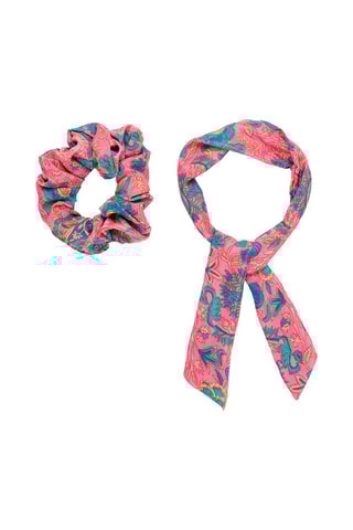 Scrunchie - Blu e rosa