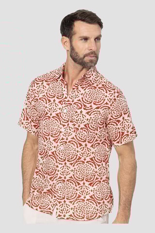 Camicia - Bianco e bordeaux