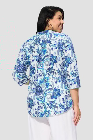 Blusa - Bianco e blu