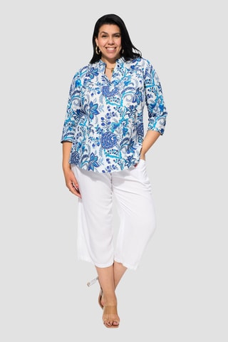 Blusa - Bianco e blu