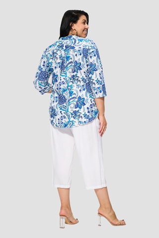 Blusa - Bianco e blu