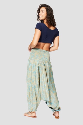 Pantaloni alla turca 3 in 1 - Beige e blu