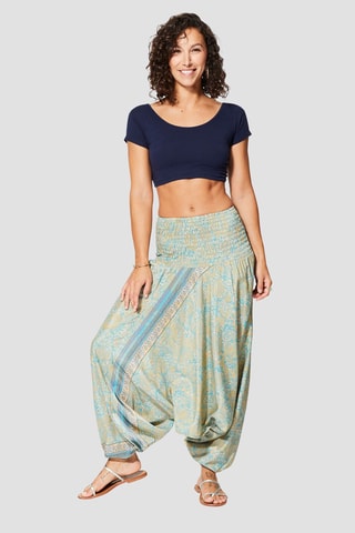 Pantaloni alla turca 3 in 1 - Beige e blu