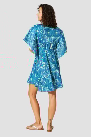 Abito corto - Bianco e blu