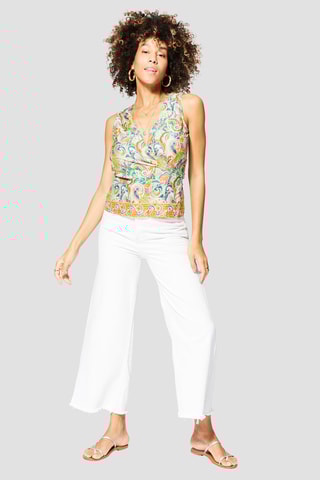 Top - Blu, verde e rosa