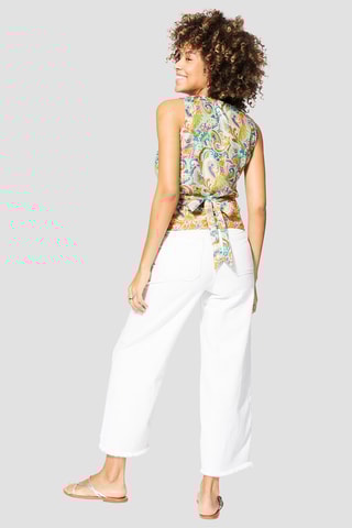 Top - Blu, verde e rosa