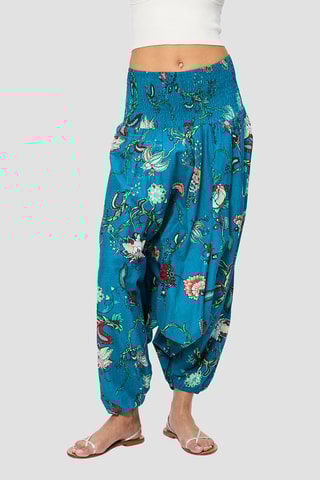 Pantaloni alla turca 2 in 1 - Bianco, rosso e blu