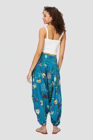 Pantaloni alla turca 2 in 1 - Bianco, rosso e blu