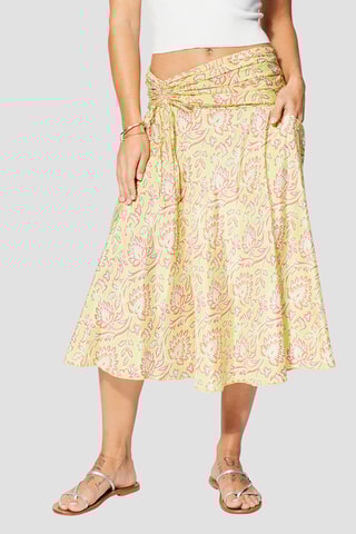 Gonna - Giallo, rosa e grigio