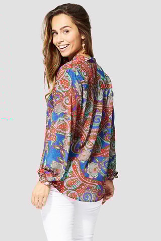 Blusa - Bianco, rosso e blu