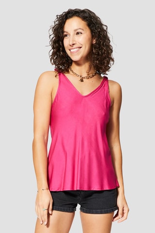 Canotta satinata - Rosa