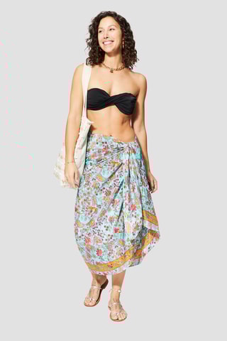 Foulard - Rosso, giallo e rosa