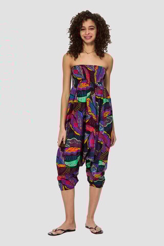 Pantaloni alla turca 2 in 1 - Nero, verde e arancione