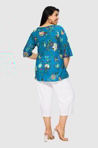 Camicia - Blu e rosa