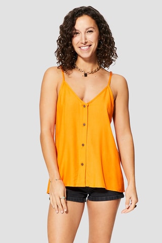 Top - Arancione e nero