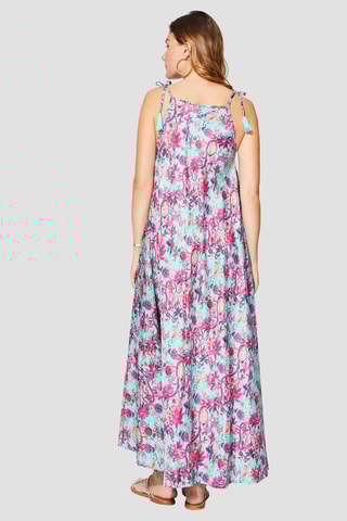 Abito lungo - Blu e viola