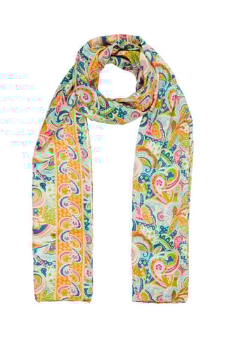 Foulard - Verde, arancione e rosa
