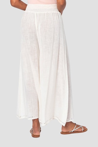 Pantaloni a vita alta - Bianco