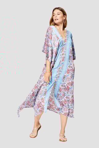 Caftano - Bianco, rosso e blu