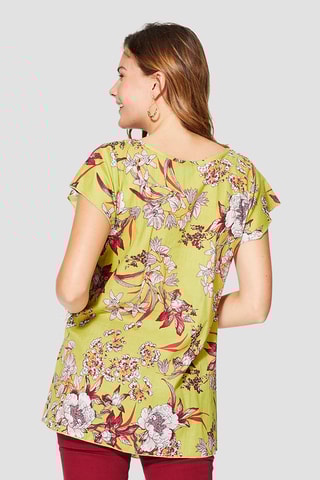 Top - Bianco e verde