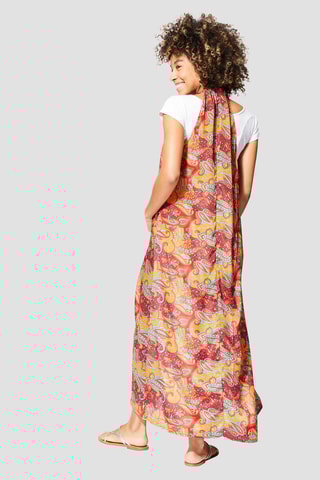 Caftano - Arancione, rosso e turchese