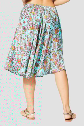 Gonna - Turchese, rosa e giallo