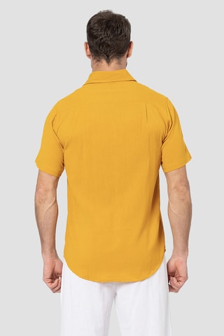 Camicia in lino - Giallo