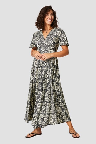 Abito a portafoglio - Beige e nero