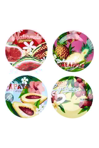 4 assiettes à dessert en porcelaine Bondi Beach - 20,5 cm - Modèle aléatoire