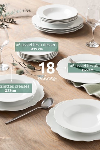 Service en porcelaine Vienne - 18 pièces