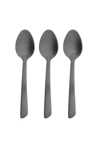 3 cuillères en acier inoxydable Manhattan - 4,5 x 4,3 x 17 cm