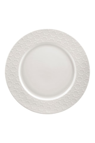 6 x Assiette plate en porcelaine Calais Caudry - 27 cm