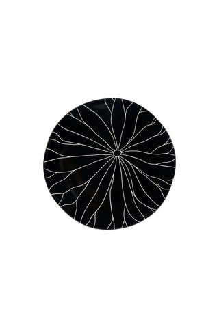 6 x Assiette plate en grès Dahlia - 27 cm