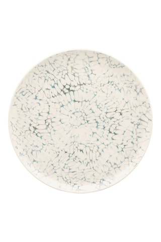 12 x Assiette à dessert en grès Rivage nacré - 20 cm