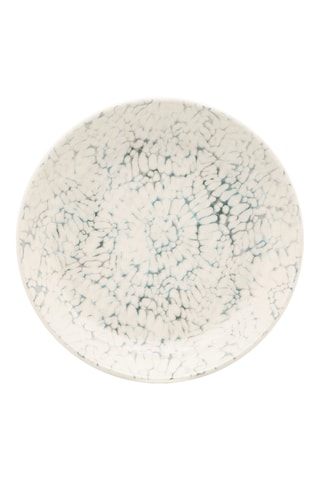 12 x Assiette creuse en grès Rivage nacré - 20,5 cm