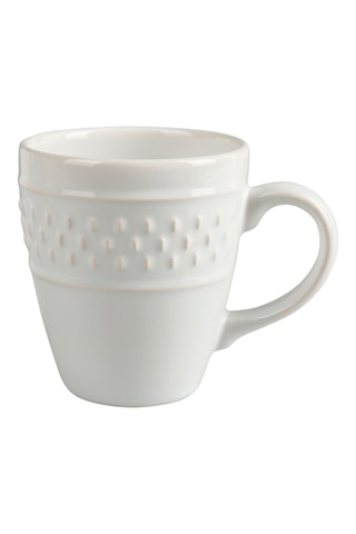 12 x Tasse à café en faïence Grain de riz - 20 cl