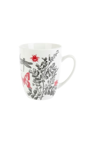 6 x Mugs en porcelaine Dans mon jardin - 34 cl