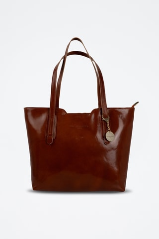 Leren Shopper Eden - Camel