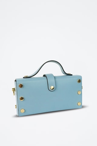 Leren Schoudertas Claude - Hemelsblauw