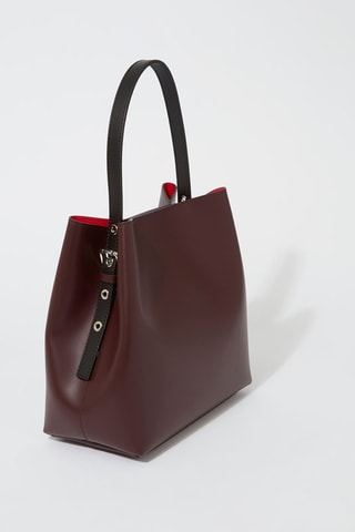 Leren Handtas Jeny - Bordeauxrood