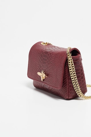 Leren Schoudertas Hera - Paars