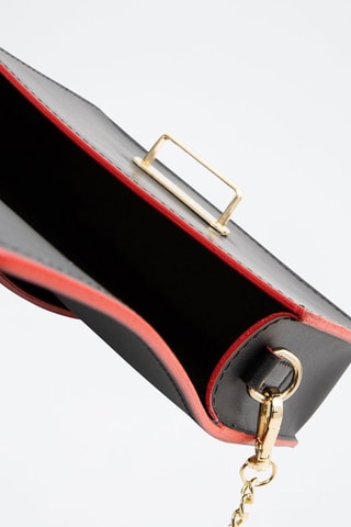 Leren Schoudertas Tory - Zwart