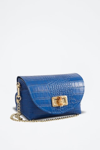 Leren Clutch Etienne - Blauw