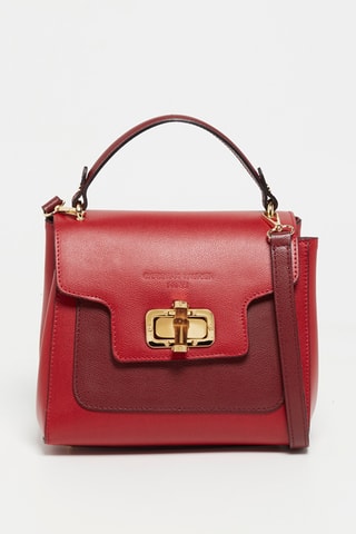 Leren Handtas Tia - Donkerrood