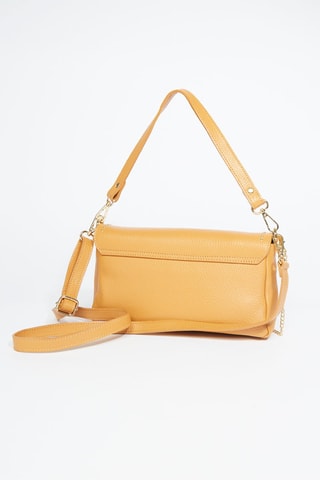 Leren Schoudertas Lipa - Mosterdgeel