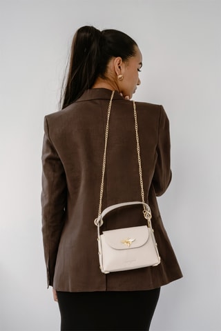 Leren Handtas Noemi - Taupe