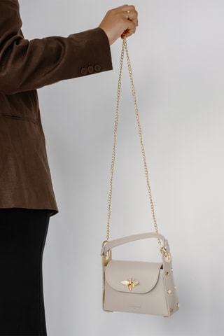 Leren Handtas Noemi - Taupe