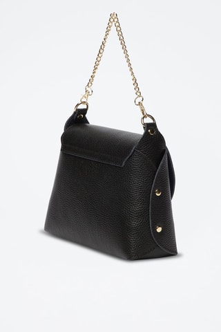 Leren Schoudertas Zia - Zwart