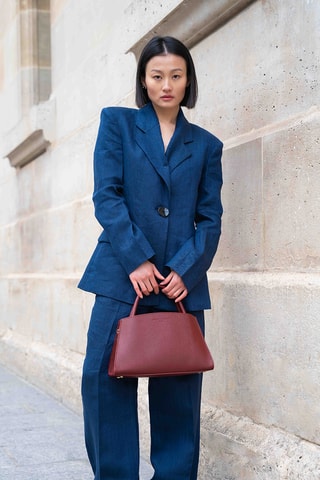 Leren Handtas Horizon - Bordeauxrood